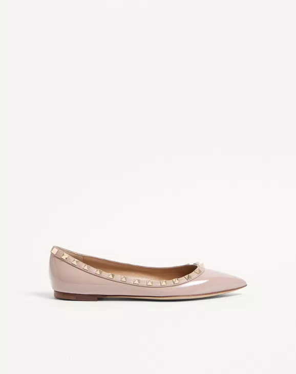 Valentino Patent Rockstud Ballet Flat - Image 1